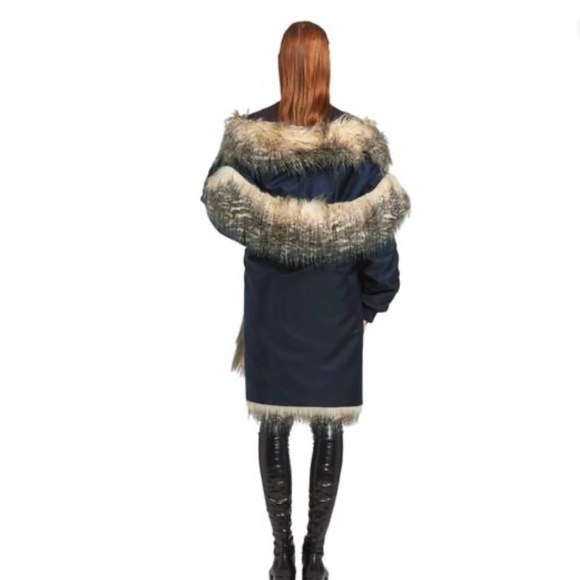 Re-Nylon Faux Fur-Trimmed Coat - Picture 2 of 2
